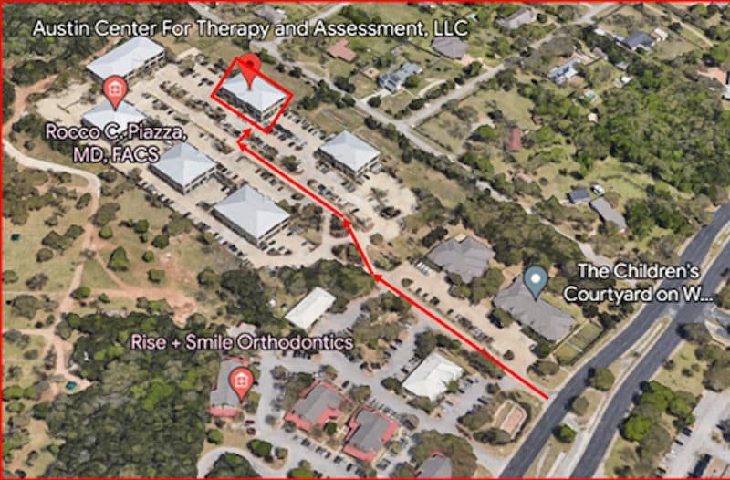 Mesa Oaks building complex map