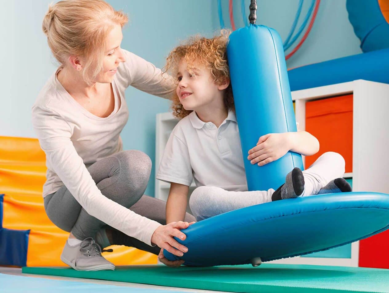 Physical therapy room at Pediatric World of Therapy
