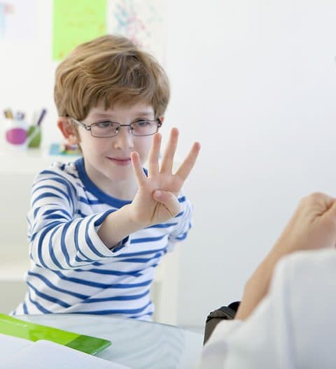 Child In Speech Therapy
