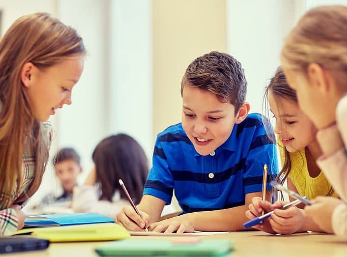 Kids at school
