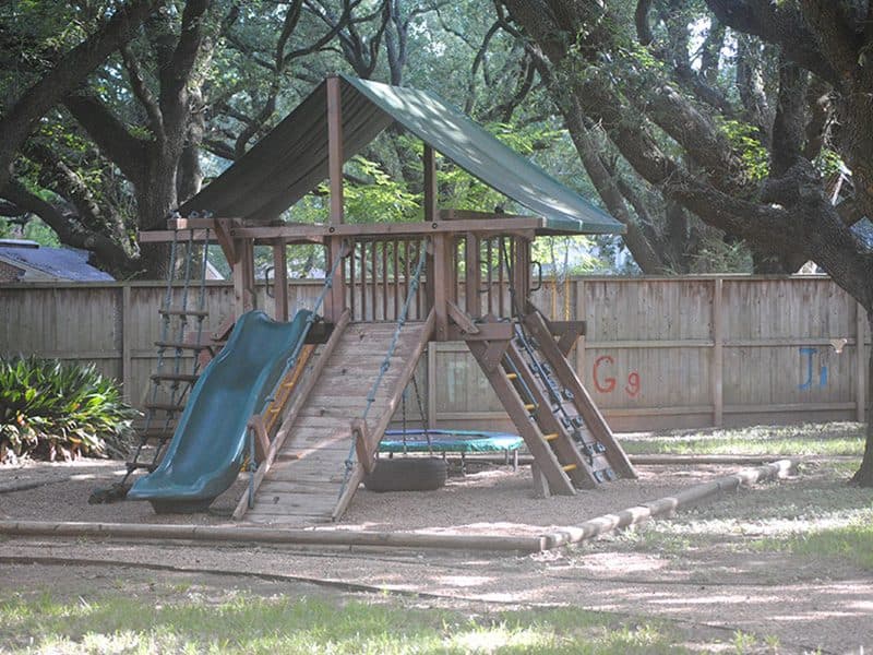 Outdoor play area at Southwest clinic