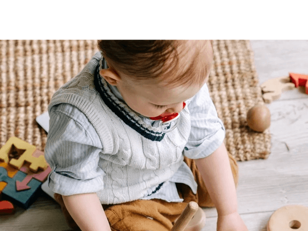 a little boy playing
