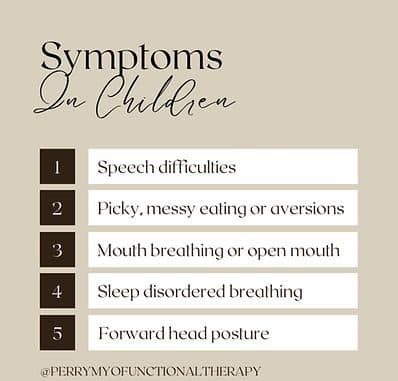 myofunctional therapy, symptoms of myofunctional therapy in children, kids with tongue tie, thumb sucking, speech therapy
