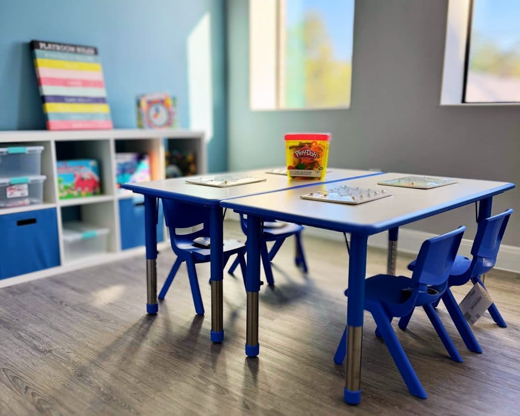 Rise With ABA Woodlands therapy room
