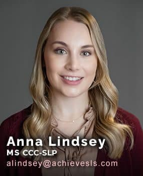 Anna Lindsey, Speech-Language Pathologist
